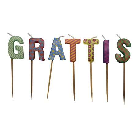 Tårtljus Grattis