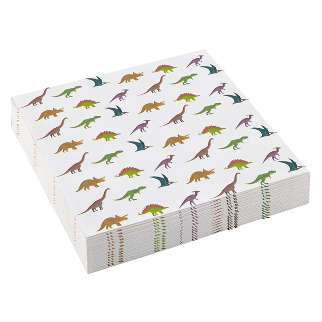Servetter Dinosaurier 25x25cm 20-pack - Bild 2