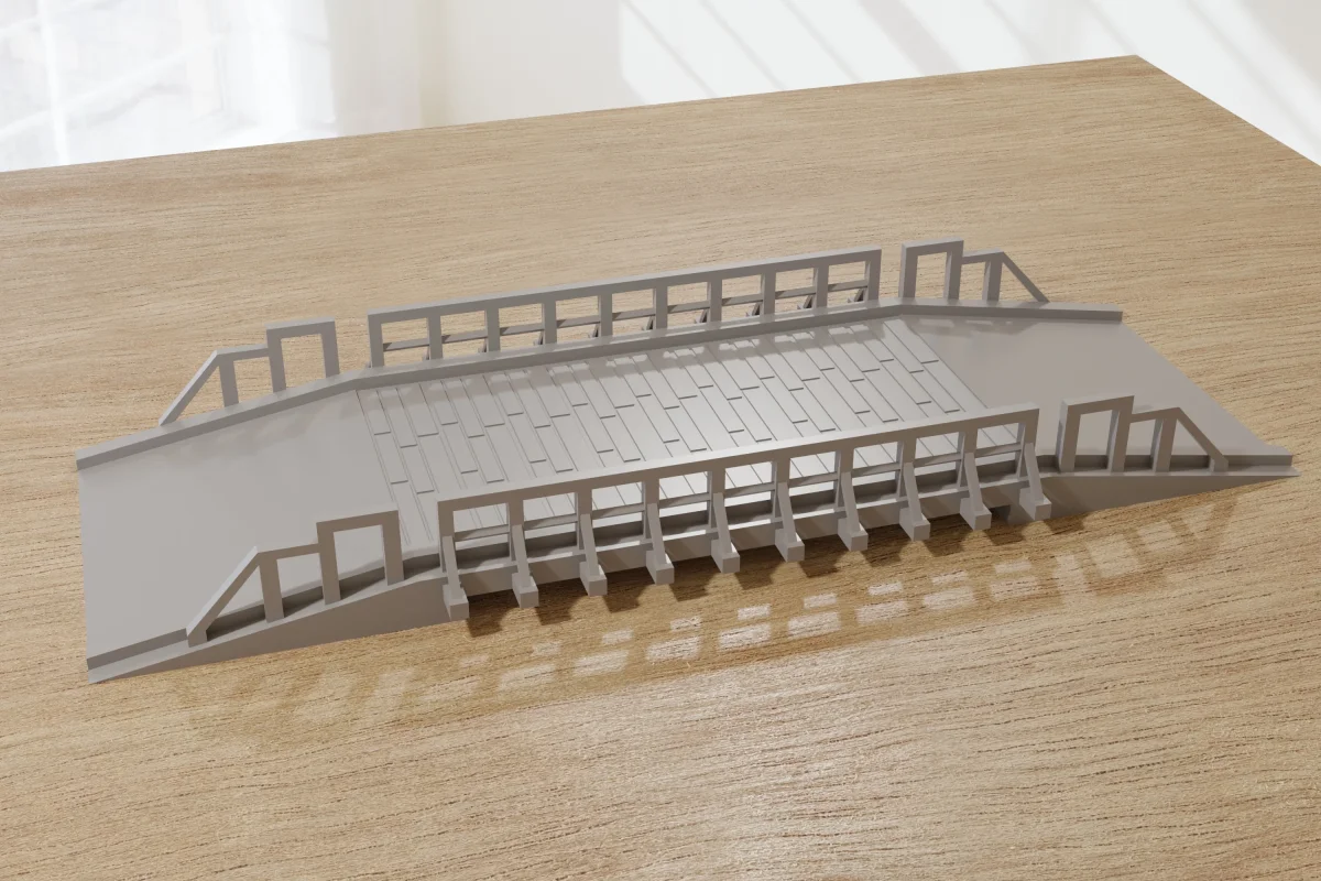Wooden Bridge - Digital Download .STL Files for 3D Printing - Bild 7