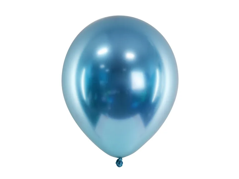Glossy ballonger Blå 30cm 10-pack