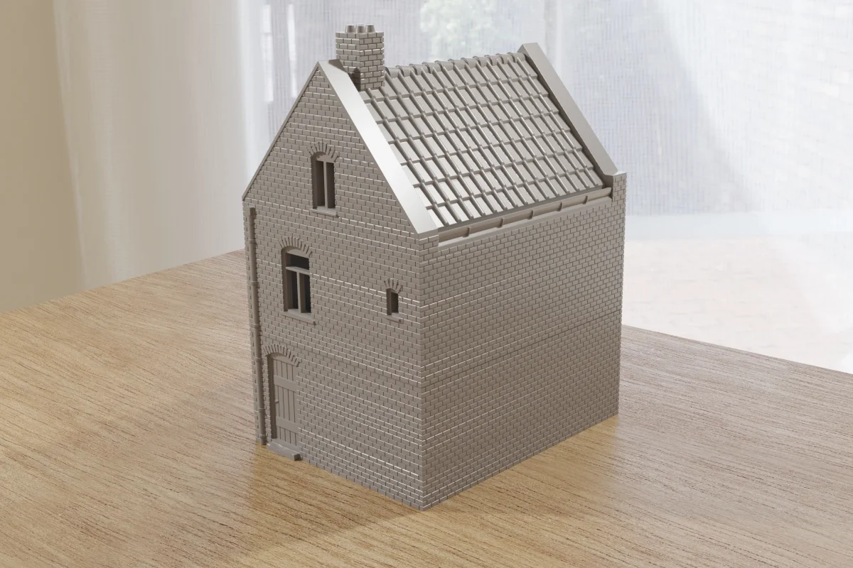 Dutch Spout Gable House - Digital Download .STL Files for 3D Printing - Bild 5