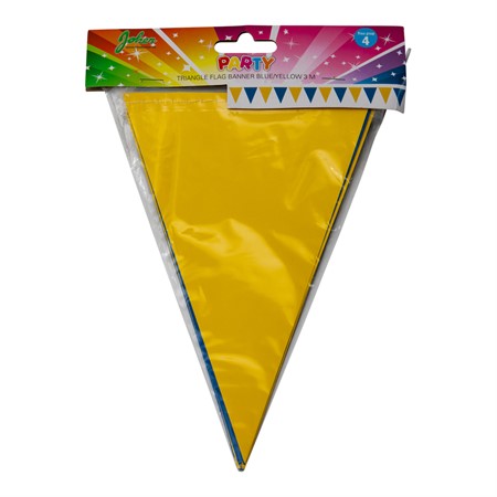 Flaggirlang med vimplar Blå/Gul 3m - Bild 2