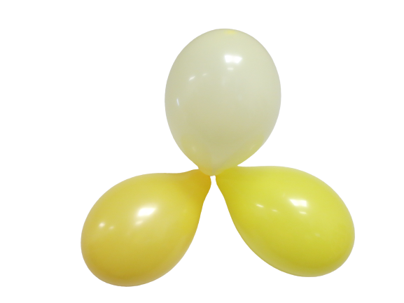 Eco Pastell ballonger Gul 26cm 10-pack - Bild 4