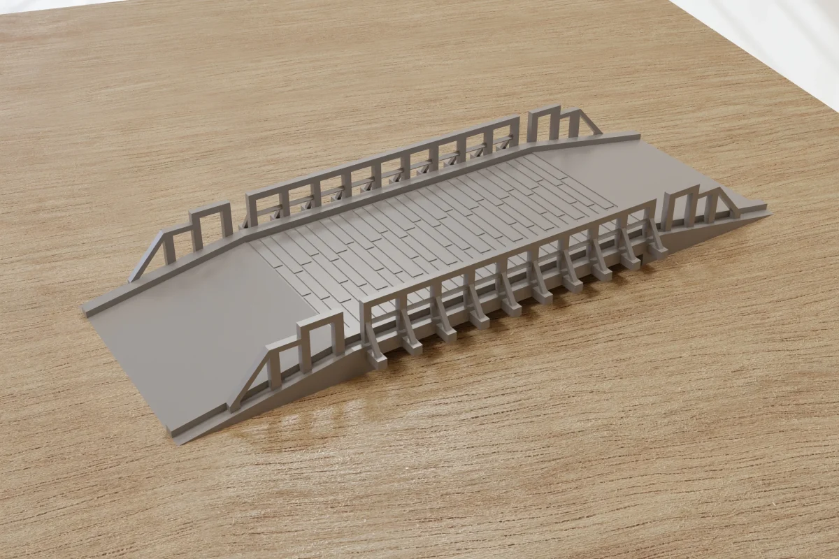 Wooden Bridge - Digital Download .STL Files for 3D Printing - Bild 5