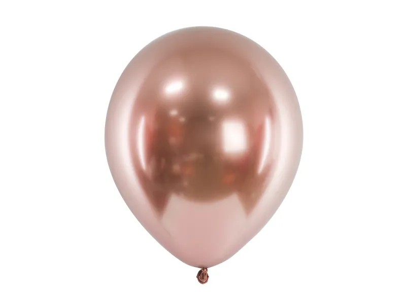 Glossy ballonger Roseguld 30cm 10-pack - Bild 2