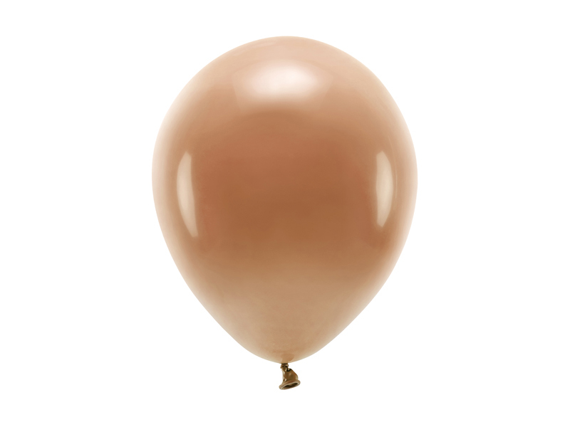 Eco Pastell ballonger Chokladbrun 26cm 10-pack - Bild 2