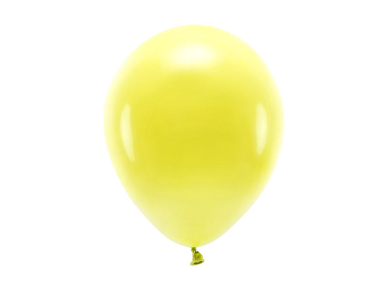 Eco Pastell ballonger Gul 26cm 10-pack - Bild 2