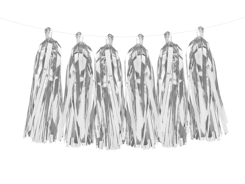 Tassel Silver metallic