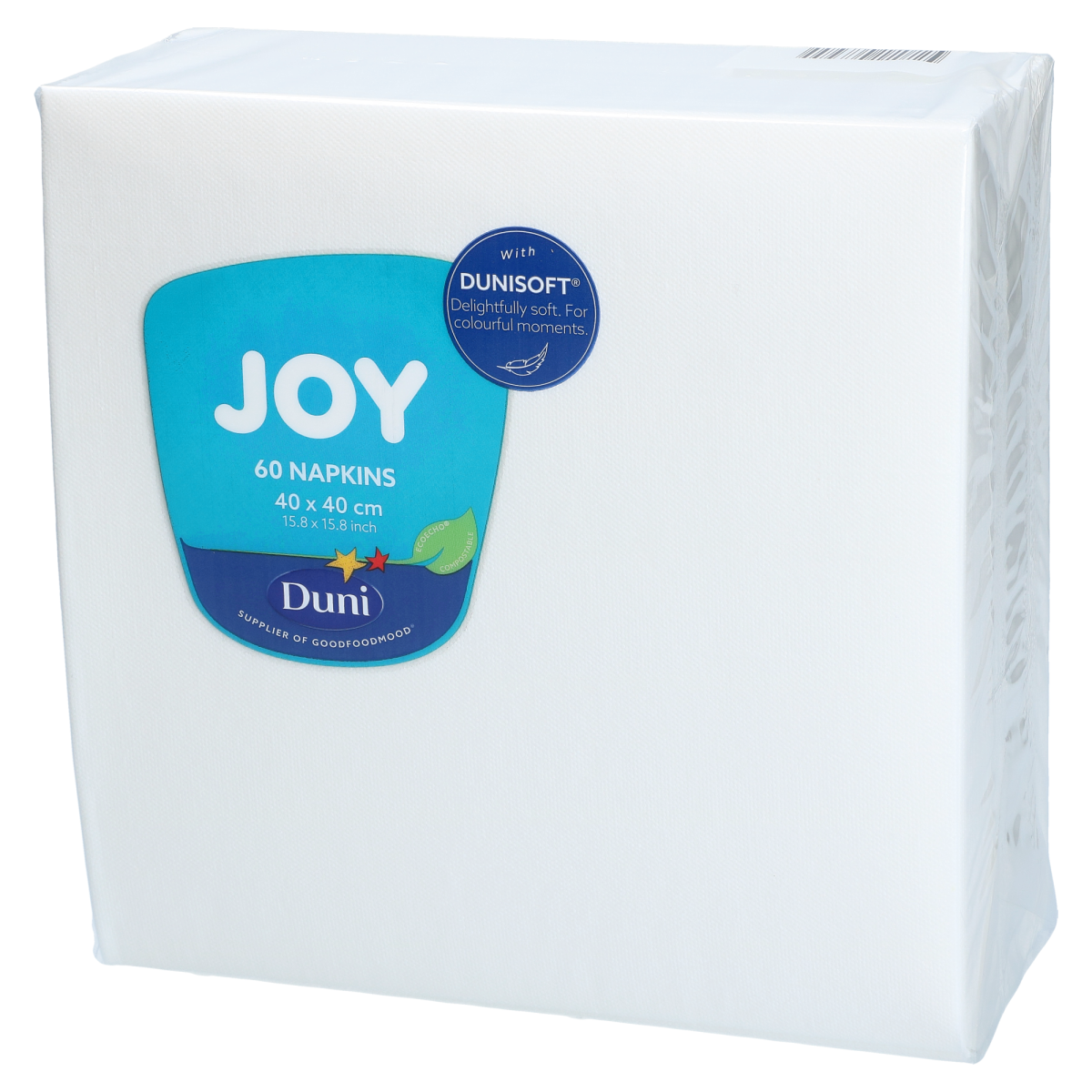 Servetter Dunisoft Vit 40x40cm 60-pack