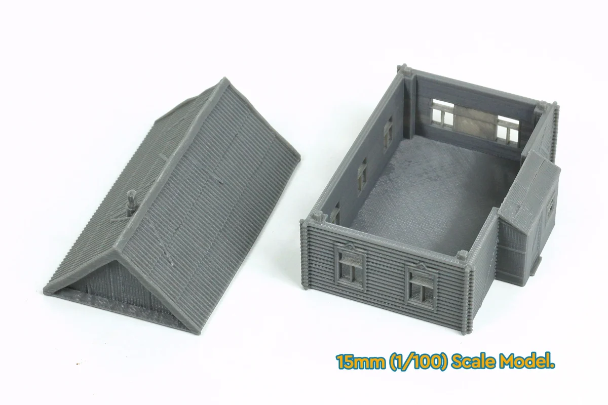Russian Izba - Tabletop Wargaming WW2 Terrain | 15mm 20mm 28mm HO Miniature 3D Printed Model | Bolt Action - Bild 4