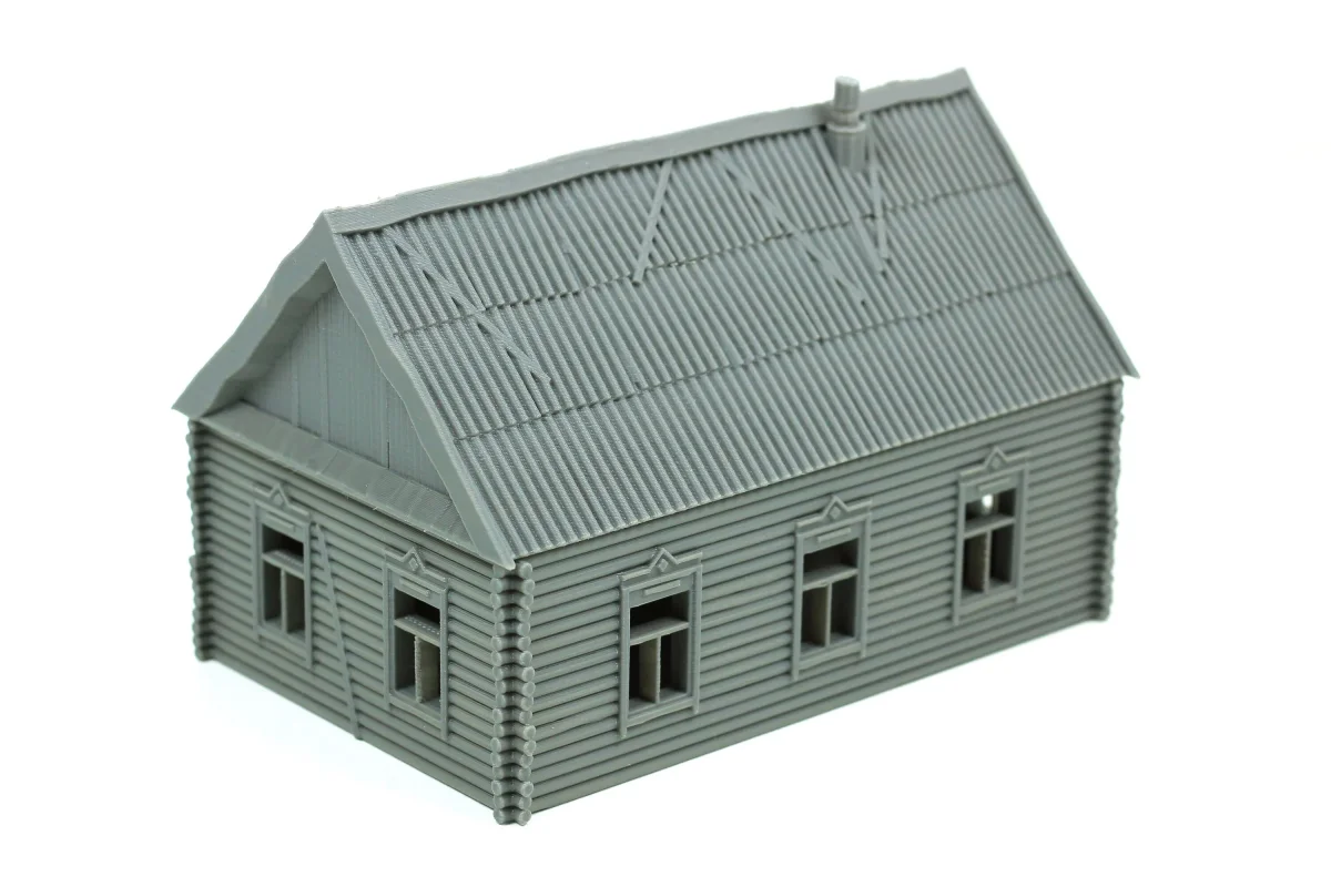 Russian Izba - Tabletop Wargaming WW2 Terrain | 15mm 20mm 28mm HO Miniature 3D Printed Model | Bolt Action - Bild 3