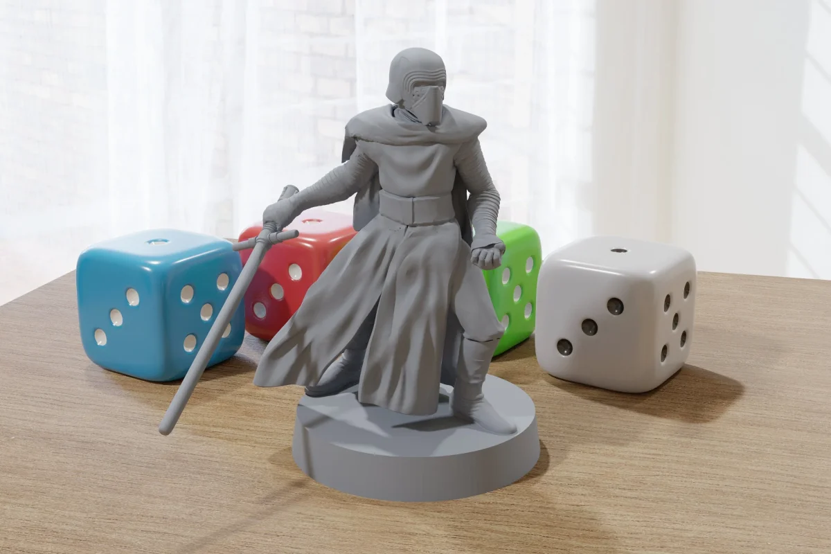 Kylo Ren - Star Wars Legion 35mm Proxy Miniature for Tabletop RPG - Bild 2