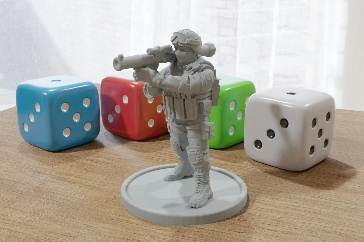 RPG Soldier 28mm/32mm Minifigure - Modern Wargaming Miniature for Tabletop RPG - Bild 2