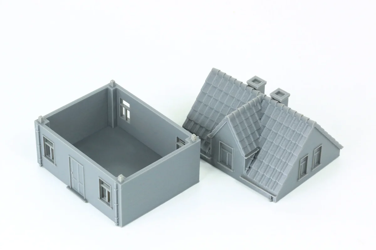 German Single Storey House - Tabletop Wargaming Terrain - Miniature Gaming - 3D Printed - Bild 3