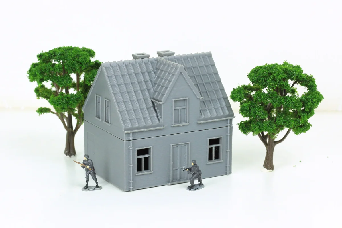 German Single Storey House - Tabletop Wargaming Terrain - Miniature Gaming - 3D Printed - Bild 2