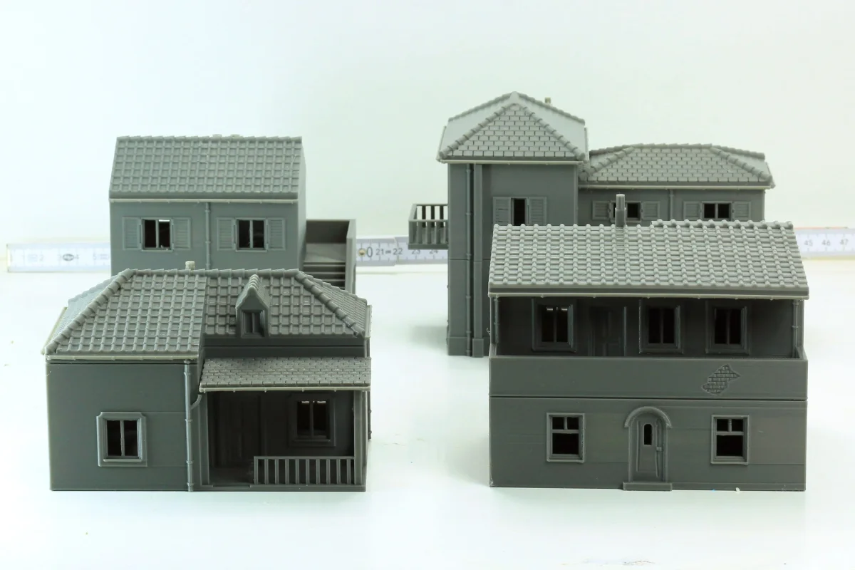 Italian Village Set - 4 Houses - Historical Tabletop Wargaming Terrain - Miniature Gaming - 3D Printed - Bild 3