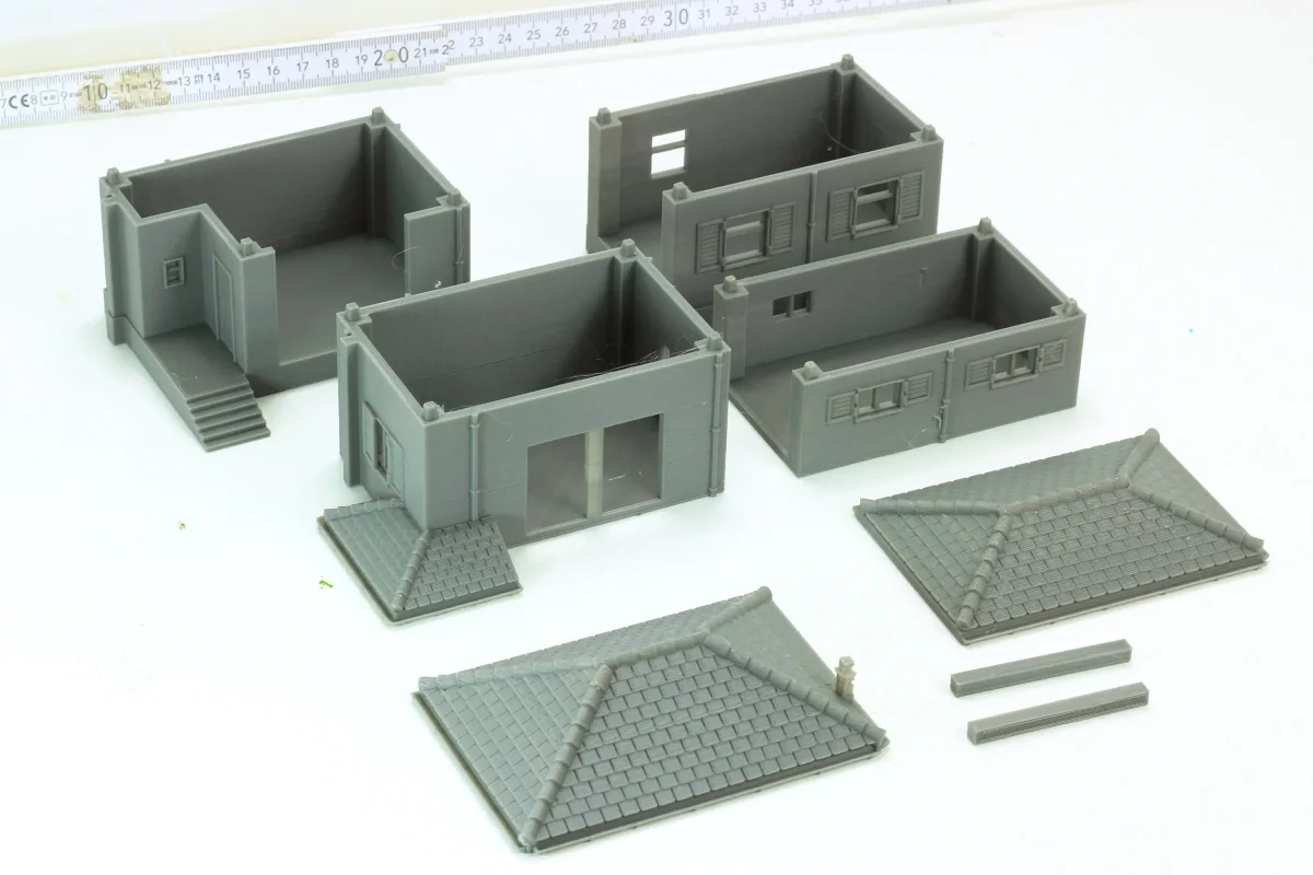 Italian Village Set - 4 Houses - Historical Tabletop Wargaming Terrain - Miniature Gaming - 3D Printed - Bild 5