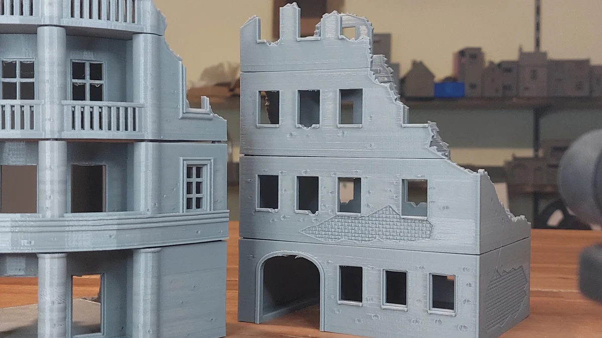 Stalingrad Ruins Set - Tabletop Wargaming WW2 Terrain | Miniature 3D Printed Model | Flames of War & Bolt Action - Bild 7