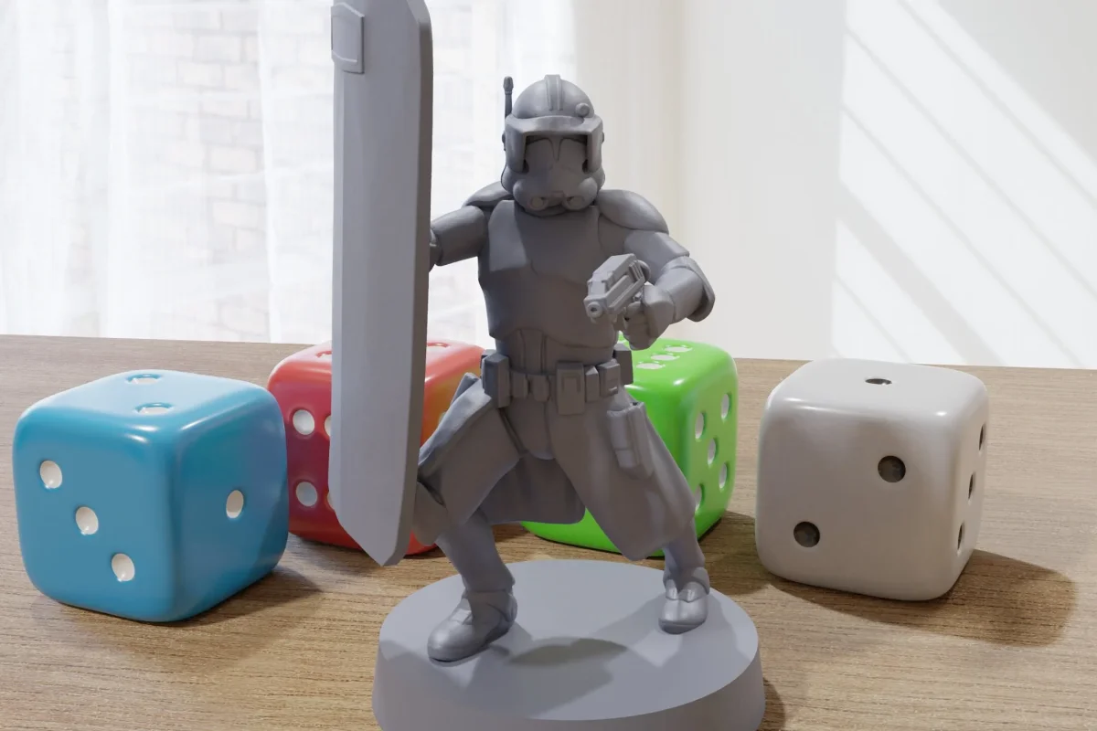 ARC Trooper Doom - Star Wars Legion 35mm Proxy Miniature for Tabletop RPG