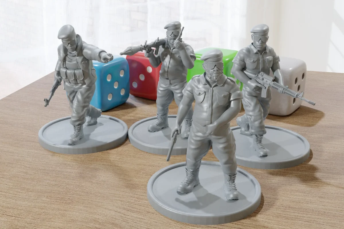 African Warlords - Modern Wargaming Miniatures for Tabletop RPG - 28mm / 32mm Scale Minifigures