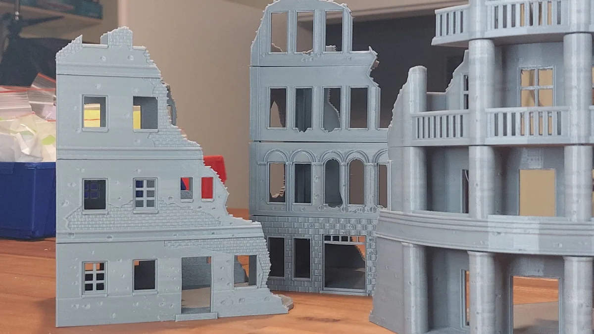Stalingrad Ruins Set - Tabletop Wargaming WW2 Terrain | Miniature 3D Printed Model | Flames of War & Bolt Action - Bild 8