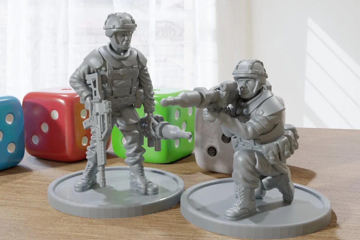 Bundeswehr Panzerfaust Duo - Modern Wargaming Miniatures for Tabletop RPG - 28mm / 32mm Scale Minis - Bild 2