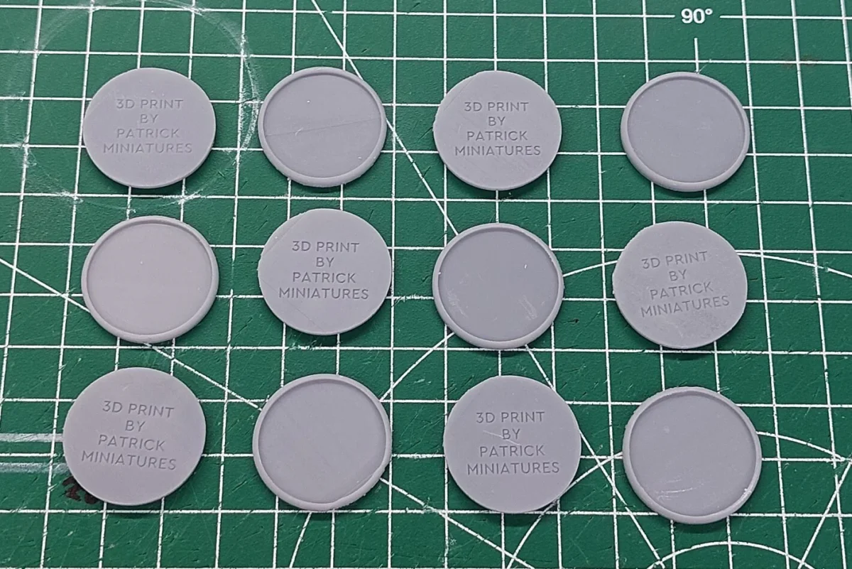 24pc set of thin 25mm Bases for Tabletop Wargaming Mini's - 3D Printed - Ideal for 28mm / 32mm Scale Miniatures - Bild 4