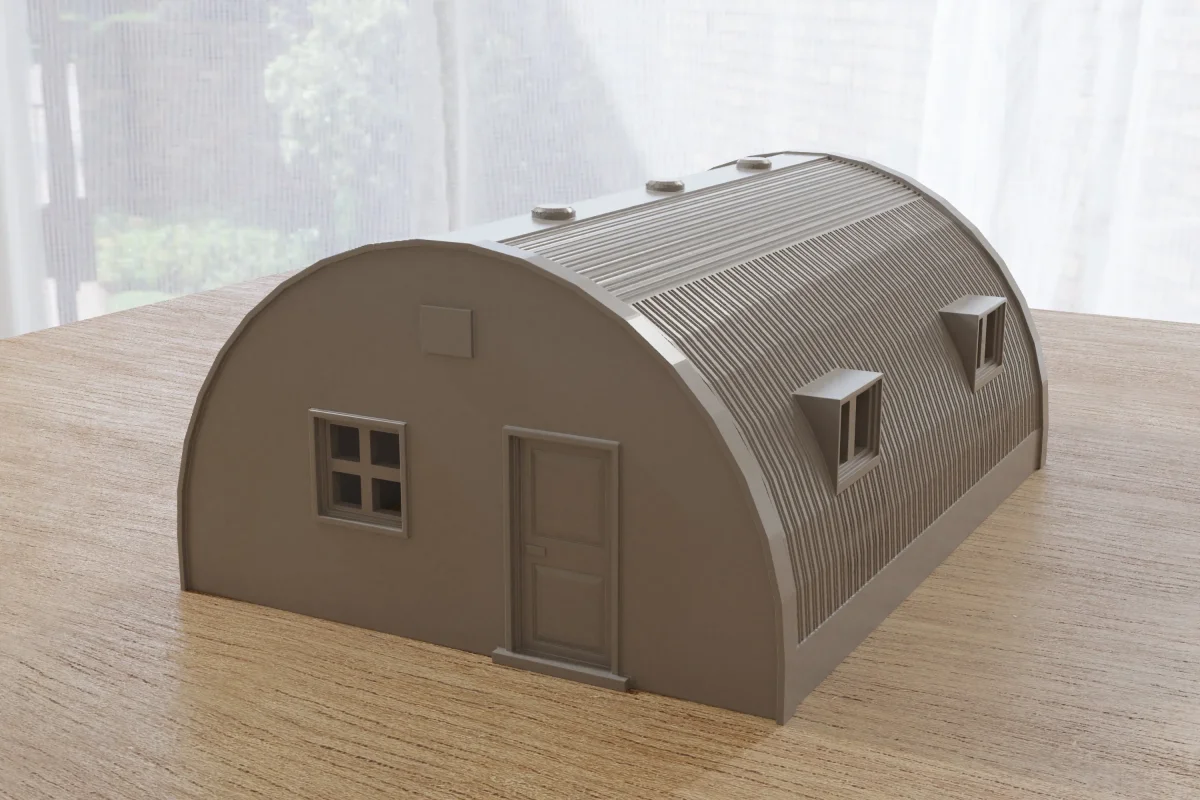 Quonset Hut Barrack - Miniature Wargaming Terrain - Zona Alfa - Team Yankee - 3D Print - Bild 8
