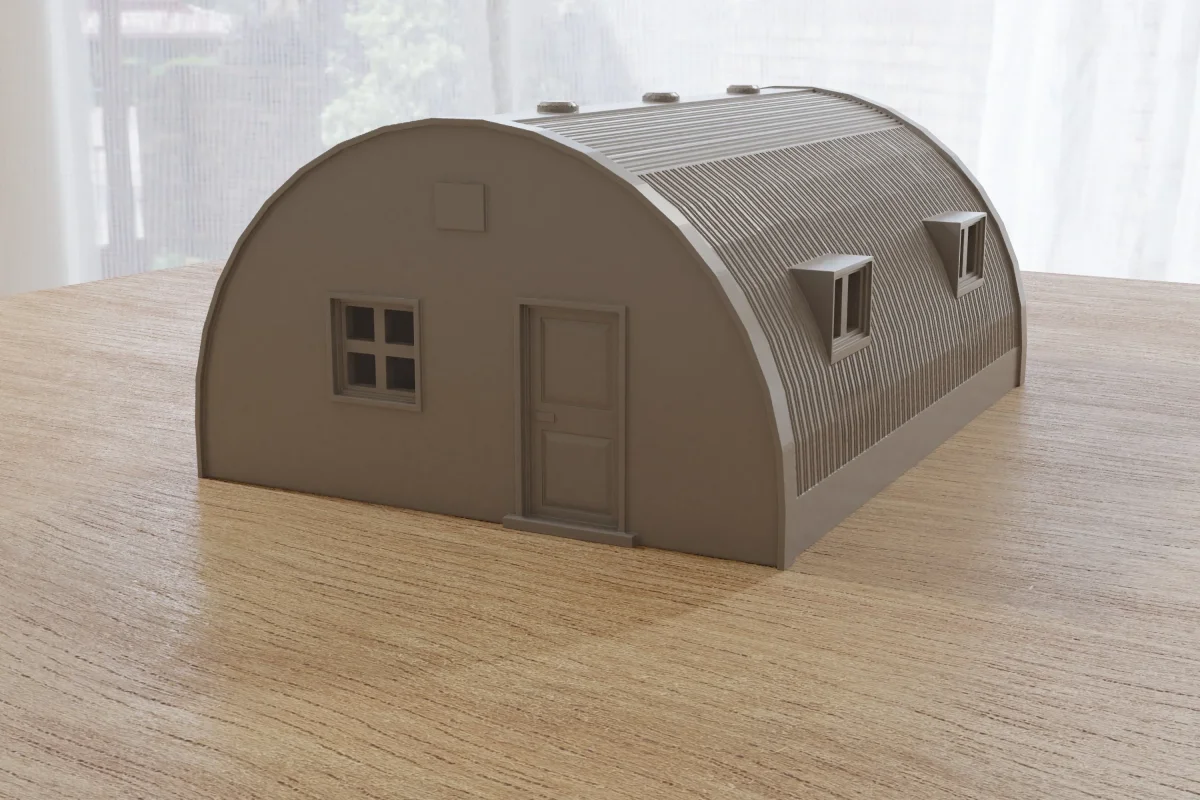 Quonset Hut Barrack - Miniature Wargaming Terrain - Zona Alfa - Team Yankee - 3D Print - Bild 9