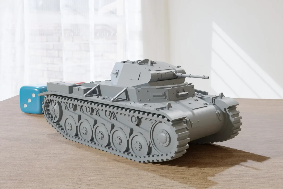 Pz.Kpfw-II-ausf-c-II - WW2 German Tank - 3D Resin Printed 28mm / 20mm / 15mm Miniature Tabletop Wargaming Vehicle - Bild 2
