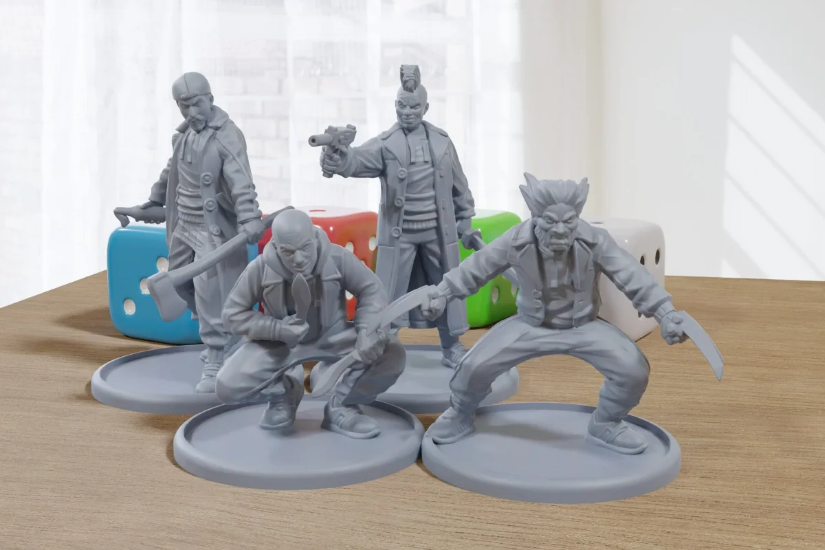 Wasteland Raiders - 3D Printed Minifigures for Post Apocalyptic Miniature Tabletop Games like Zona Alfa - Fallout Wasteland - Bild 2