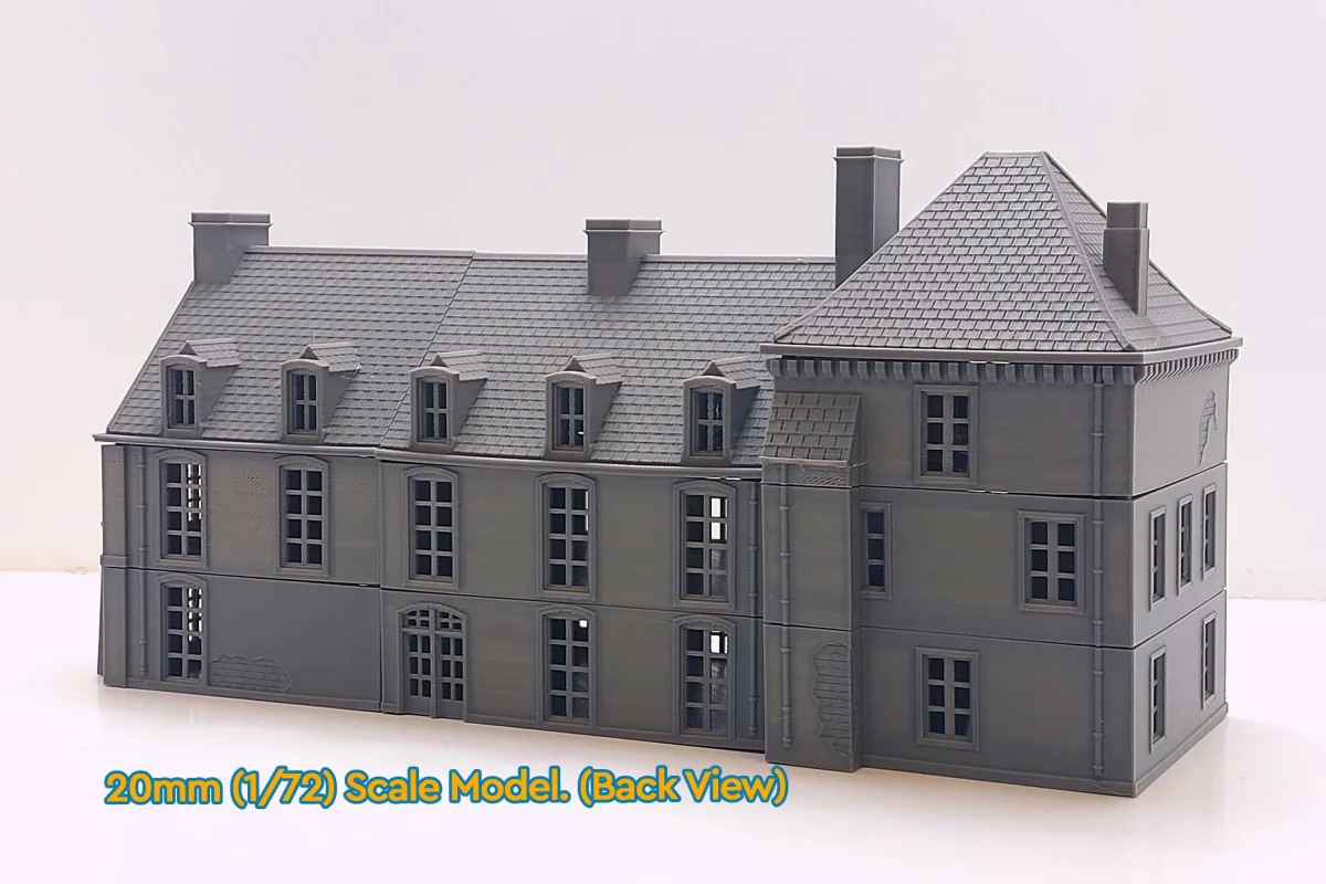 Chateau st Come Brevile - Tabletop Wargaming WW2 Terrain | Proxy 3D Printed Miniature for Bolt Action - Chain of Command - Flames of War - Bild 3