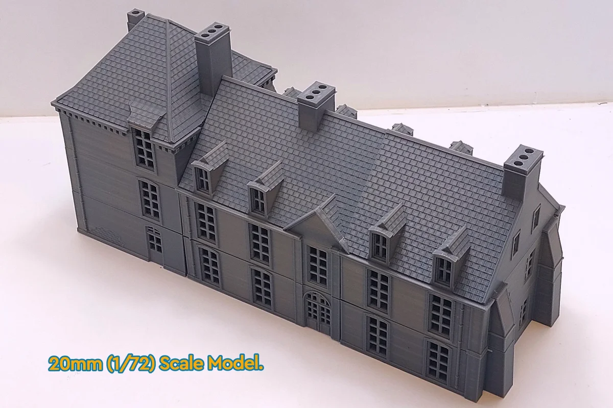 Chateau st Come Brevile - Tabletop Wargaming WW2 Terrain | Proxy 3D Printed Miniature for Bolt Action - Chain of Command - Flames of War - Bild 7