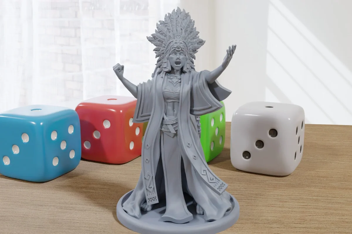 Ramussa the Ancient Profet - 3D Printed Minifigure - Proxy Minis for DnD, Baldurs Gate, Tabletop Fantasy RPG - 28mm / 32mm - Bild 2
