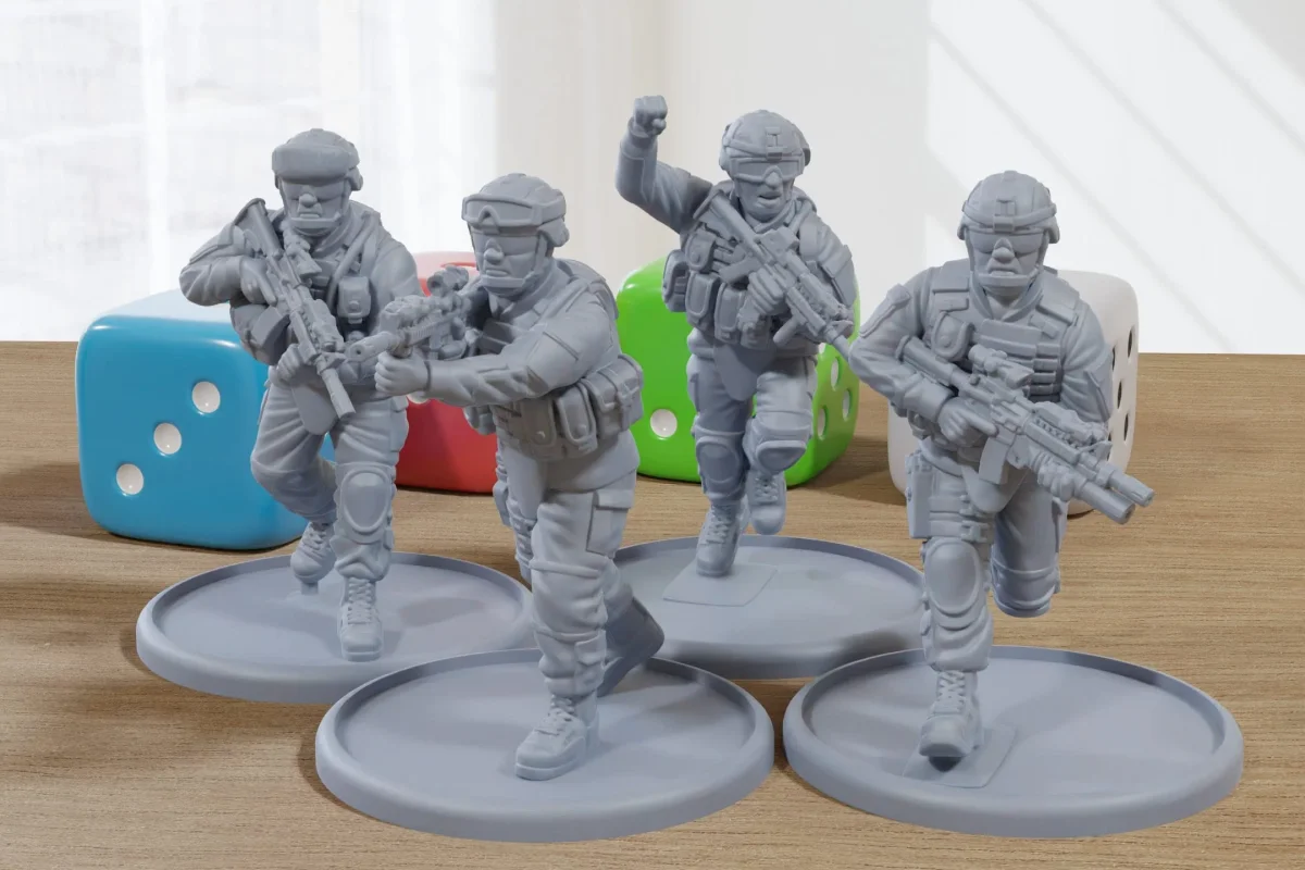 US Army Iraq c2007 - 3D Printed Minifigures for Modern Tabletop Wargaming 28mm / 32mm Scale - Bild 2