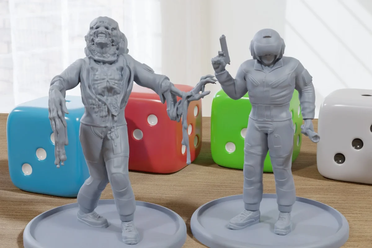 Infected Shuttle Pilot - 3D Printed Proxy Minifigures for Sci-fi Miniature Tabletop Games like Stargrave and Five Parsecs from Home - Bild 2