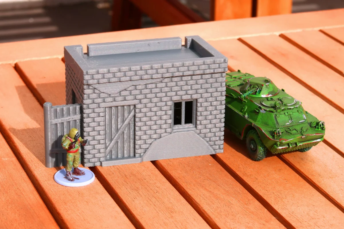 Noob Stalker / Loner - Small Camp Shed Utility Hut - ZONA ALFA / KONTRABAND 3D Printed Tabletop Wargaming Terrain - Bild 5