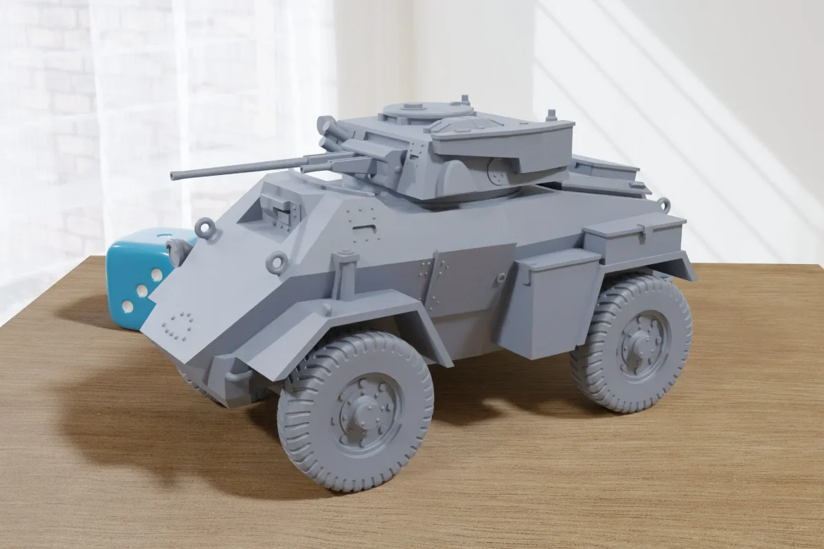 Humber Scout Car Mk II British WW2 Vehicle - 3D Resin Printed 28mm / 20mm / 15mm Miniature Tabletop Wargaming - Bild 2