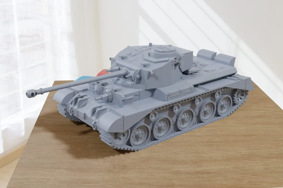 A34 Comet WW2 British Tank 3D Resin Printed 28mm / 20mm / 15mm Miniature Tabletop Wargaming Vehicle - Bild 2
