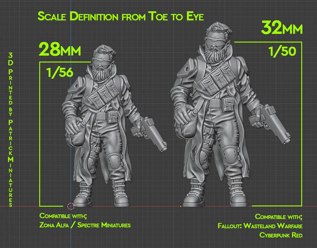 Spooky Dudes - 3D Printed Minifigures for Gangster Miniature Tabletop Games, TTRPG - Bild 3