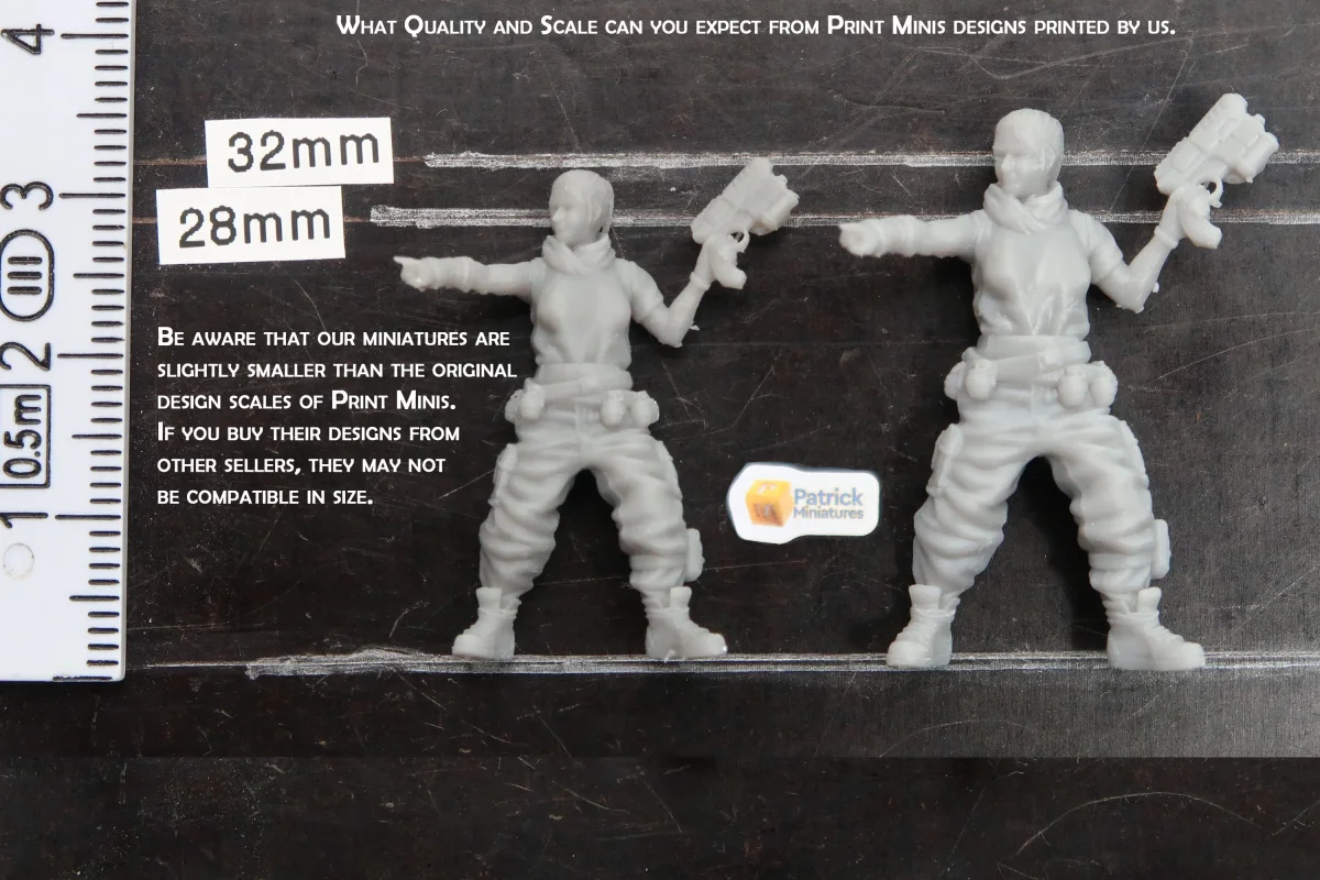 Bar Keeper - 3D Printed Proxy Minifigure for Sci-fi Miniature Tabletop Games like Stargrave and Five Parsecs from Home - Bild 3