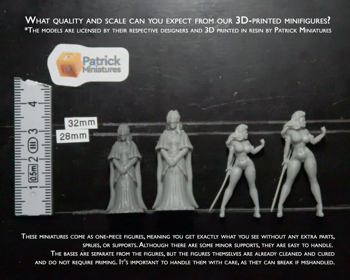 Viking Huntress - Proxy Minifigures for Miniature Games like DnD, Baldurs Gate - 28mm / 32mm Scale - Bild 5