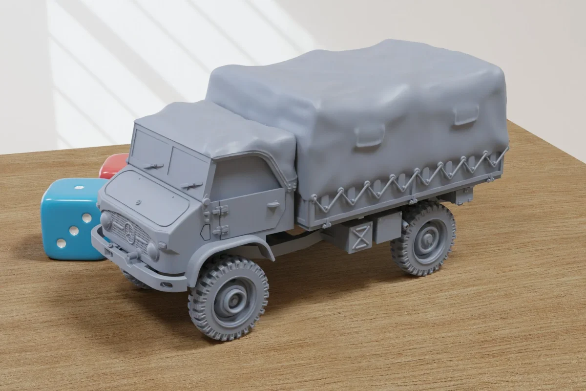 Unimog GS - 3D Printed - 28mm Scale - Miniature Wargaming Vehicle - Tabletop Wargames - Model Railroad - Bild 3