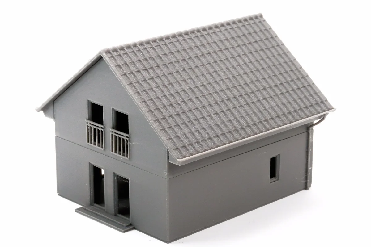 German Modern Family House T1 - 3D Printed Terrain for Miniature Wargames and Model Railroad HO Era VI - Bild 4