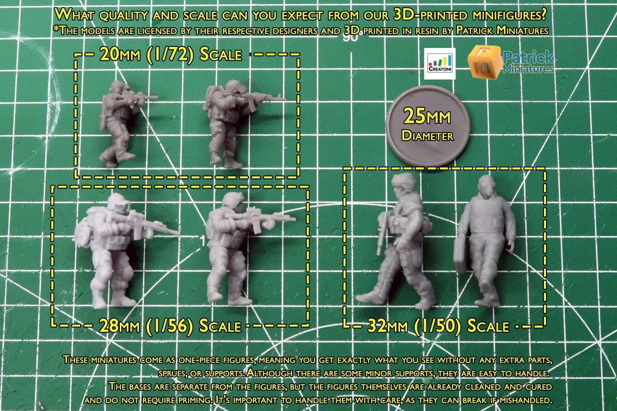 South American Police - 3D Printed Miniature Wargames Minifigures - 28mm / 32mm Scale - Bild 4