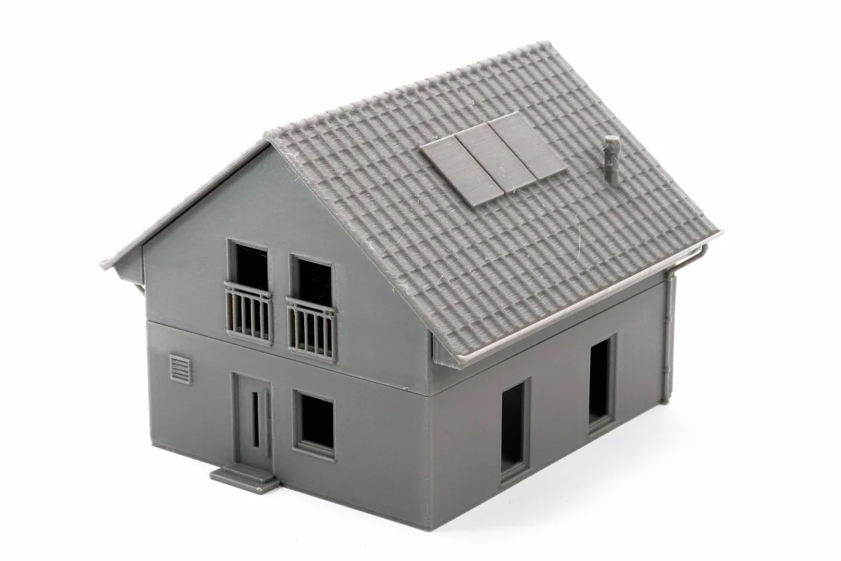 German Modern Family House T1 - 3D Printed Terrain for Miniature Wargames and Model Railroad HO Era VI - Bild 5
