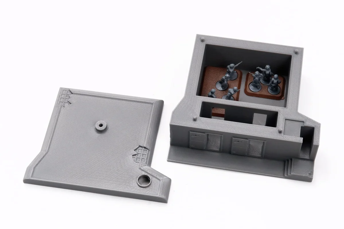 Regelbau 656 Shelter Bunker - German Atlantic Wall Bunker - 3D Printed Miniature Wargaming Terrain - Bild 3