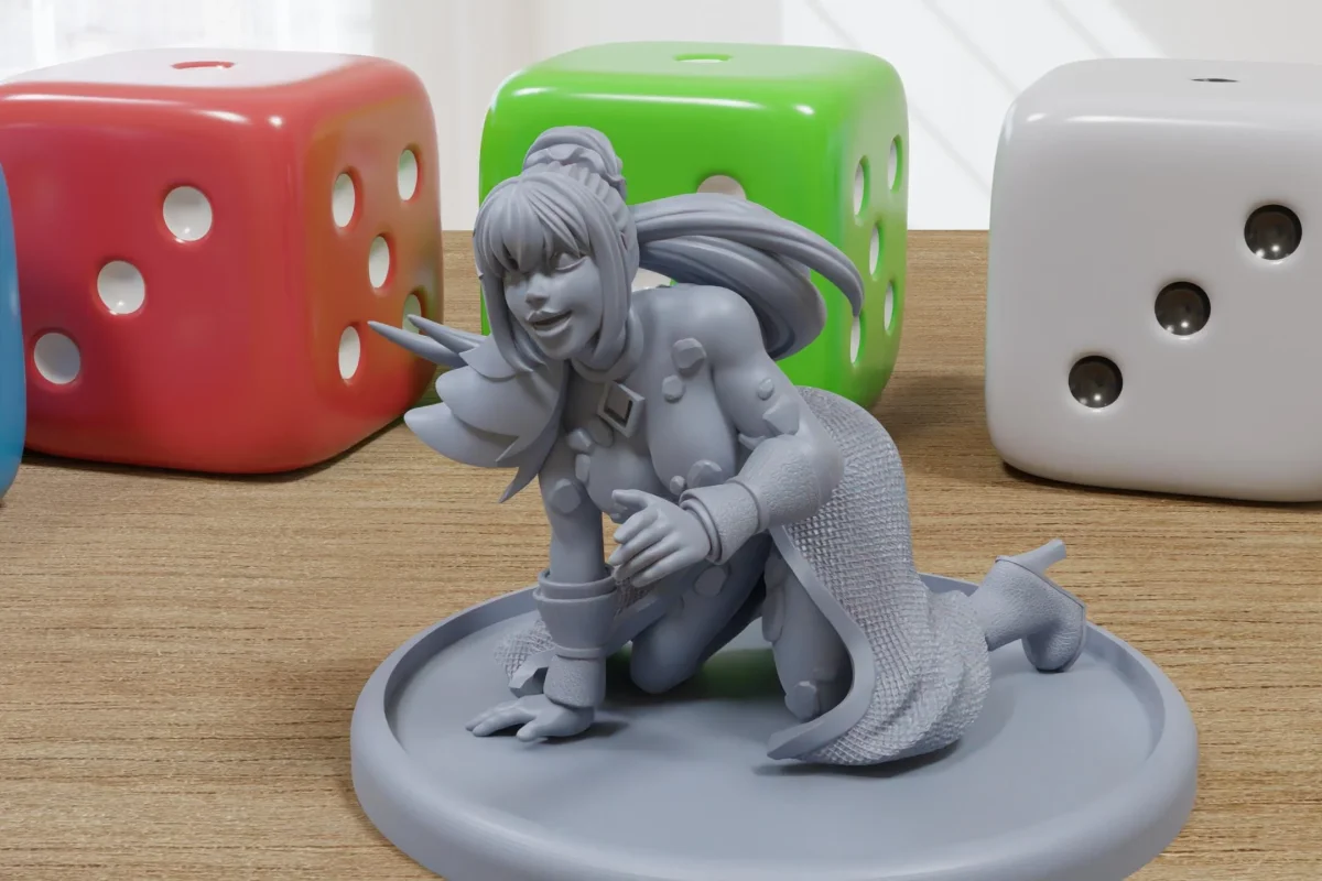 Myra Maiden Sexy Pinup 3D Printed Minifigures for Fantasy Miniature Tabletop Games DND, Frostgrave 28mm / 32mm - Bild 2