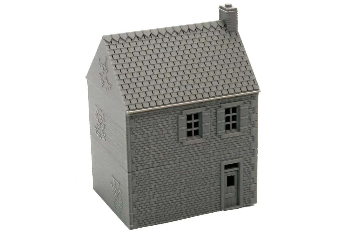 Normandy Row Cottage TS11 - French Town V4 - 3D Printed Miniature Wargaming Terrain 28mm / 20mm / 15mm Scale - Bild 3