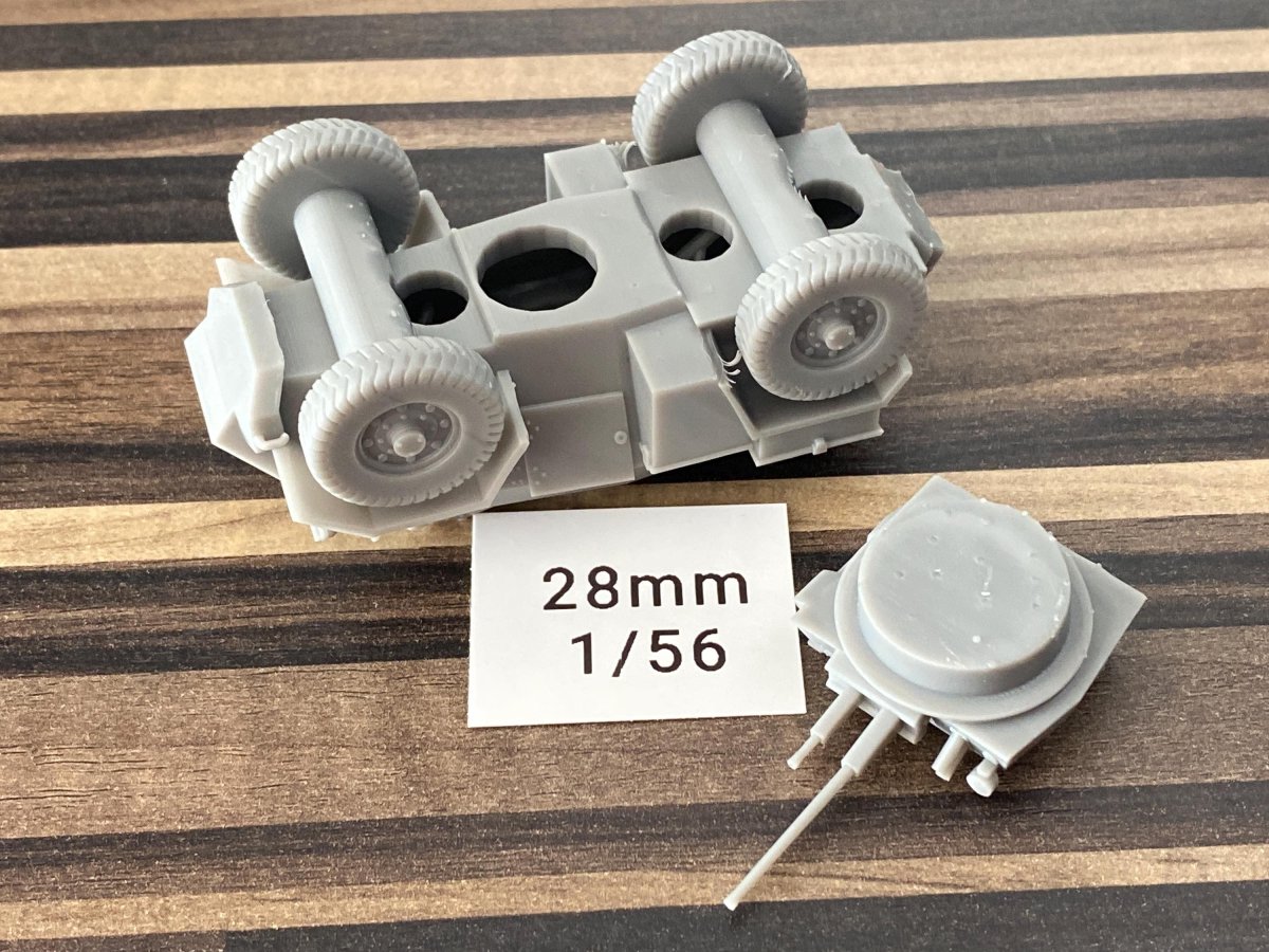Humber Scout Car Mk II British WW2 Vehicle - 3D Resin Printed 28mm / 20mm / 15mm Miniature Tabletop Wargaming - Bild 4